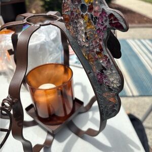 Stained Glass Mosaic Candle Holder